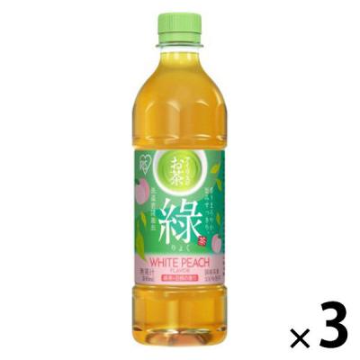 アイリスフーズ アイリスのお茶 緑 白桃フレーバー 500ml 1セット（3本）