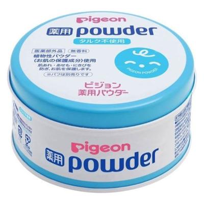 ピジョン 薬用パウダーブルー缶　タルクフリー　100ｇ 1個
