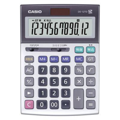 カシオ 本格実務電卓 デスクタイプ DSー12TDーN 1台