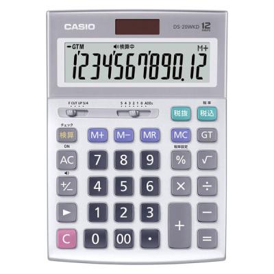 カシオ 本格実務電卓（検算）デスクタイプ DSー20WKDーN 1台