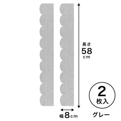サンコー トイレ用 洗って使えるすきまテープ グレー KZ-25 1個