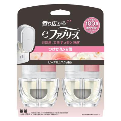 eファブリーズ 室内・玄関用 消臭芳香剤 ピーチ＆ムスク 付替 26mLx2 1個　P＆G