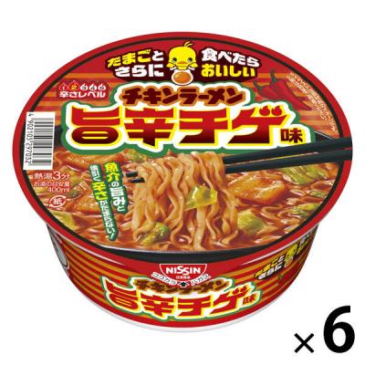 (期間限定)日清チキンラーメン どんぶり　旨辛チゲ味 日清食品 1セット（1個×6） カップ麺 カップラーメン
