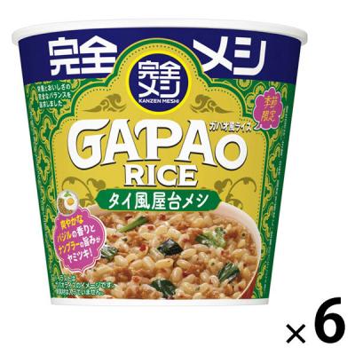 (期間限定)完全メシ　ガパオ風ライス 日清食品 1セット（1個×6）カップごはん インスタント食品　ガパオライス