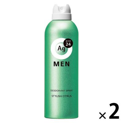 エージーデオ24メン メンズデオドラントスプレースタイリッシュシトラス ＬＬ 180g 2個 ファイントゥデイ