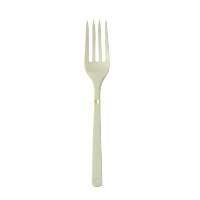 アスクル　プラスチックフォーク　16cm　アイボリー　使い捨て　1袋（100本入） オリジナル