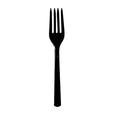 アスクル　プラスチックフォーク　16cm　ブラック　1袋（100本入） オリジナル