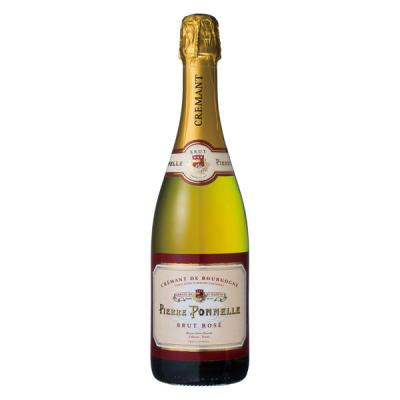 【アウトレット】ロ】ピエール・ポネル　クレマン・ブルゴーニュブリュット  ロゼ　750ml　ロゼ泡　辛口　フランス