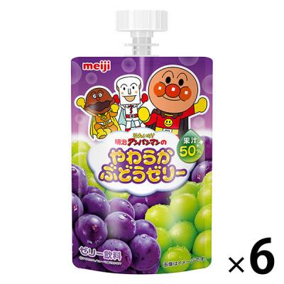 明治それいけ！アンパンマン やわらかぶどうゼリー 100g 1セット（6個）
