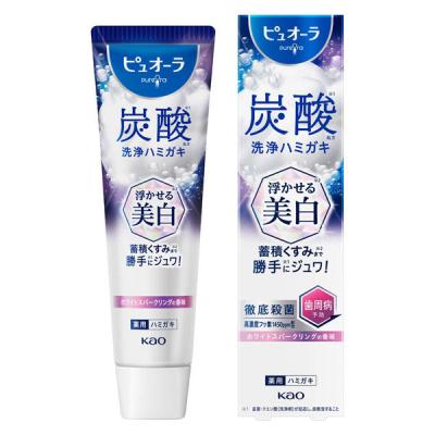 LOHACO - 歯みがき粉 フッ素 ピュオーラ 炭酸ハミガキ 95g ホワイト