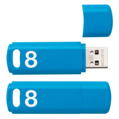 USB3.0 8GB キャップ式 ベーシックパス ブルー  オリジナル