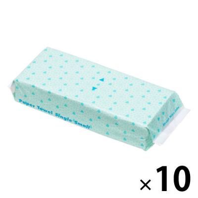 ペーパータオル 小判・シングル リサイクル100（ＦＳＣ認証紙） 1セット（200枚入×10個） 【業務用】アスクル （イチオシ） オリジナル
