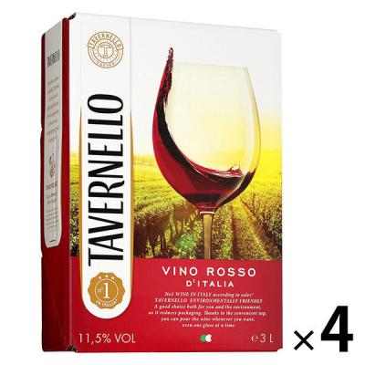 イタリア タヴェルネッロ 3L 赤ワイン ライトボディ　1ケース（4個入）　サントリー