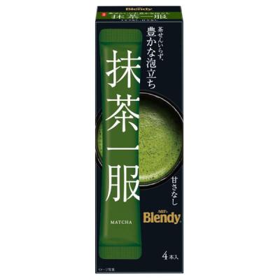 味の素AGF 「ブレンディ」抹茶一服 ミルクなし 1箱（4本入）