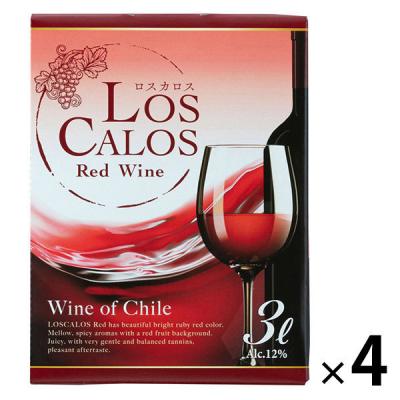 チリ ロスカロス BIB 赤ワイン ミディアムボディ　3L  1本×4 南アルプスワインアンドビバレッジ