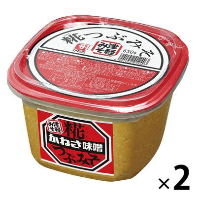 味噌 LOHACO - かねさ 糀つぶみそ 650g 2個