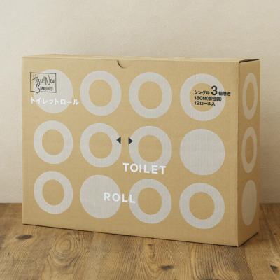 トイレットペーパー シングル 180m ロハコ限定トイレットロール3倍巻（個包装） 1箱（12ロール入）（イチオシ） オリジナル