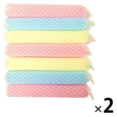 キッチンスポンジ ネットスポンジ CK 泡立ちがよい グラス・食器洗い 3色アソート 1セット（1パック（7個入）×2）オーエ