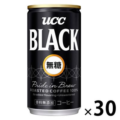 LOHACO - 【缶コーヒー】UCC BLACK（ブラック）無糖 185g 1箱（30缶入）