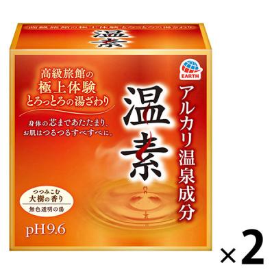 入浴剤 温泉の素 温素 大樹の香り 2箱 (30g×15包入×2)(透明タイプ) アース製薬
