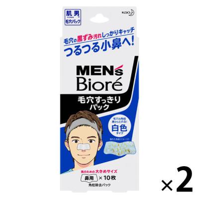 LOHACO - 花王 ビオレ毛穴すっきりパック 鼻用 白色タイプ 10枚入