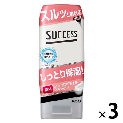 サクセス 薬用 シェービングジェル スキンケアタイプ 180g 3個 花王