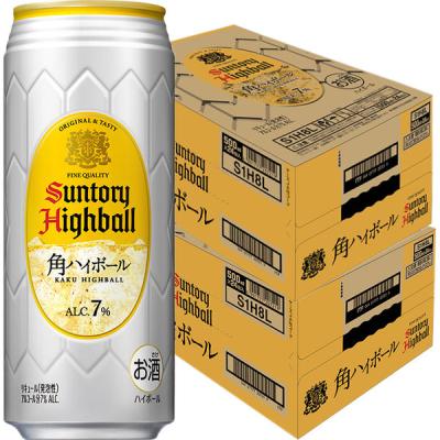 LOHACO - ハイボール 角ハイボール 500ml 2ケース(48本) 缶 サントリー