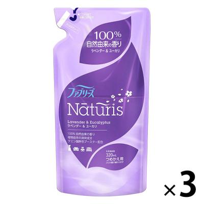 ファブリーズ ナチュリス 布用 ラベンダー＆ユーカリの香り 詰め替え用 320ml 3個 消臭スプレー P＆G