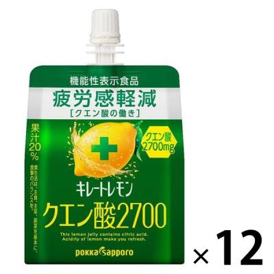 ポッカサッポロ キレートレモンクエン酸2700ゼリー165g 12個（イチオシ）