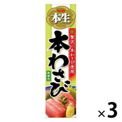 エスビー食品 S＆B 本生 本わさび 3個