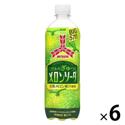 アサヒ飲料 三ツ矢こだわりぎゅっとメロンソーダ 570ml 1セット（6本）