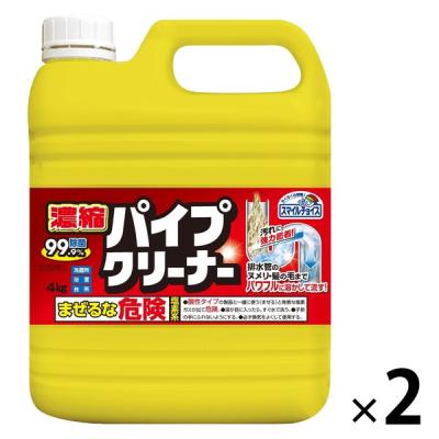 業務用パイプクリーナー 4kg パイプ掃除 お風呂 排水溝 排水口 洗浄 1セット（1個×2） ミツエイ