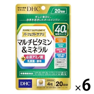 DHC パーフェクトサプリ マルチビタミン＆ミネラル 20日 80粒 6個 ディーエイチシー