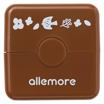 【アウトレット】シヤチハタ ノトトローラー 花と鳥 ブラウン PEL-RB1/H 1個