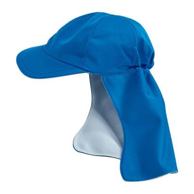 マスセット UVカット帽子 たれ付 ブルー 1個 78769