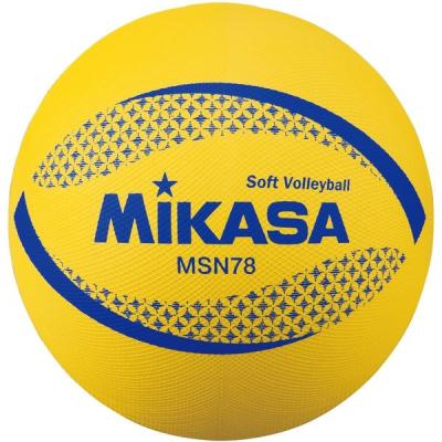 ミカサ ソフトバレー円周78cm 約210g 黄 MSN78-Y 1セット(2個)