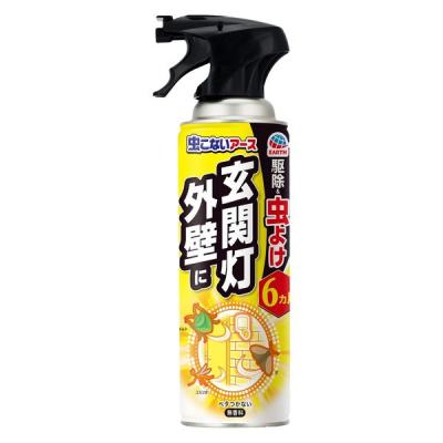 虫こないアース 玄関灯・外壁に 長日数持続タイプ 450mL 害虫駆除 スプレー 1本 アース製薬