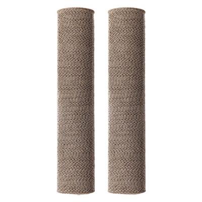 【アウトレット】再値下げ バリバリつめとぎポール L ダンボール 交換用 2本セット 1個 猫壱 爪とぎ