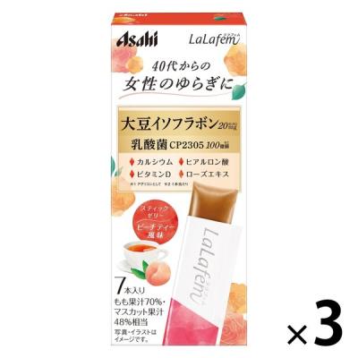 ララフェム ゼリー ピーチティー風味（7本） 3個 アサヒグループ食品株式会社