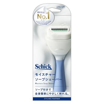 Schick（シック） モイスチャーソープシェーバー ホルダー 刃付き+替刃1コ