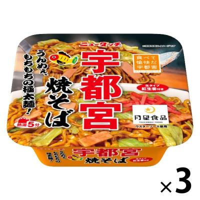 LOHACO - ヤマダイ ニュータッチ 宇都宮焼そば 1セット(3個)