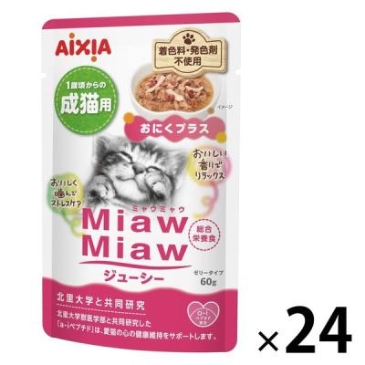 LOHACO - ミャウミャウ ジューシー おにくプラス ゼリータイプ 60g 1