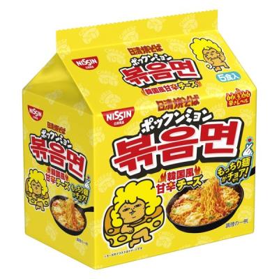 日清食品 日清焼そば ポックンミョン 韓国風甘辛チーズ 5食パック 1袋（5食入） インスタント 袋麺 焼きそば