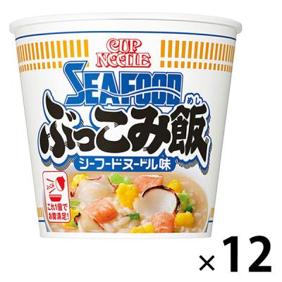 日清食品 カップヌードル シーフードヌードル ぶっこみ飯 1セット（12個） カップライス カップご飯