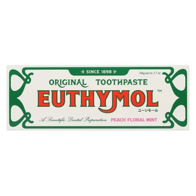 EUTHYMOL（ユーシモール）歯磨き粉 ピーチフローラルの香り ハミガキ 106g 1本 銀座ステファニー化粧品