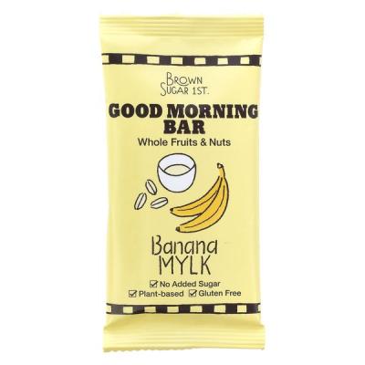 【アウトレット】GOOD MORNING BARバナナミルク 35g 1個 ブラウンシュガー1ST