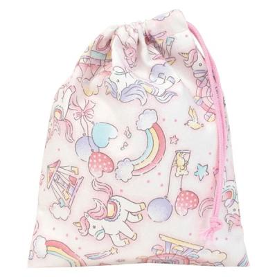 【アウトレット】コッカ 巾着 小 ユニコーン（ピンク） CS-1287 1A 1個