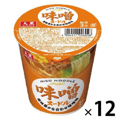 【アウトレット】大黒 味噌ヌードル 12個 大黒食品工業 カップラーメン インスタント