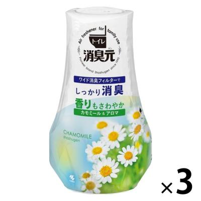 トイレの消臭元 トイレ用 カモミール＆アロマの香り 消臭剤 400ml 1セット（3個入） 小林製薬