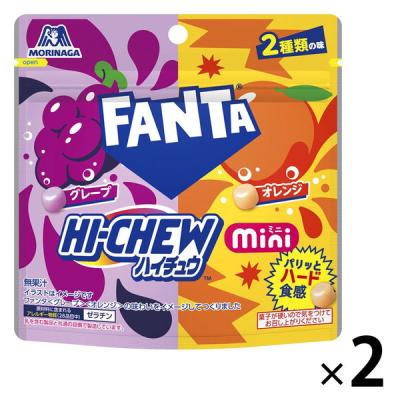 ハイチュウミニパウチ＜ファンタ＞ 1セット（1袋×2） 森永製菓 ソフトキャンディー